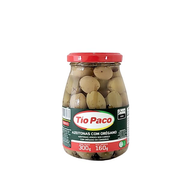 Azeitona Verde sem Caroço com Orégano